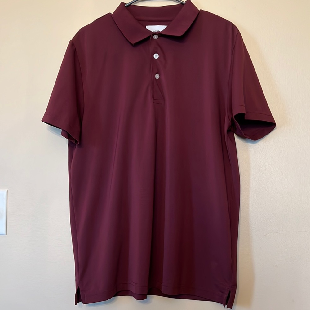Large Maroon Goodfellow Golf Polo
